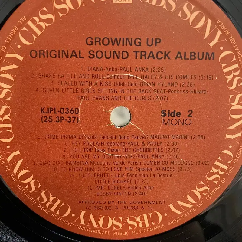 GROWING UP LP / AA4420