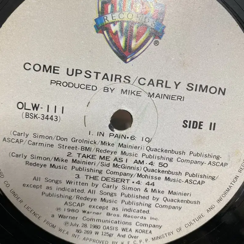 CARLY SIMON LP / C1204