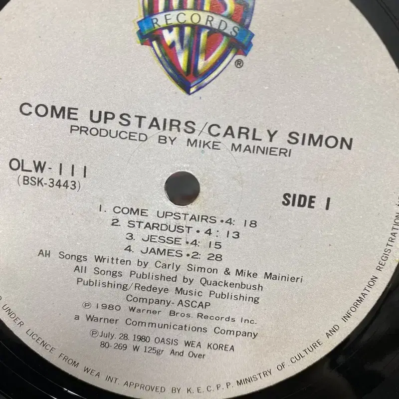 CARLY SIMON LP / C1204