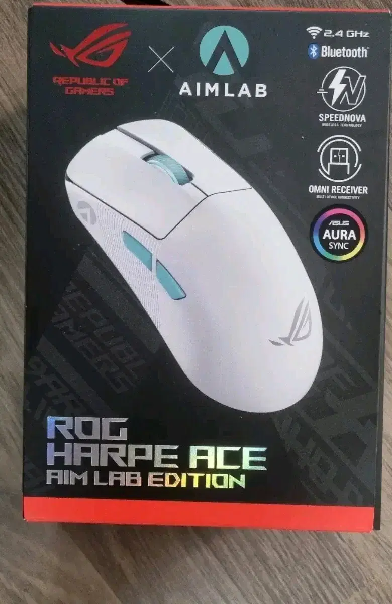 (미개봉)ASUS ROG HARPE ACE AIM LAB 무선마우스