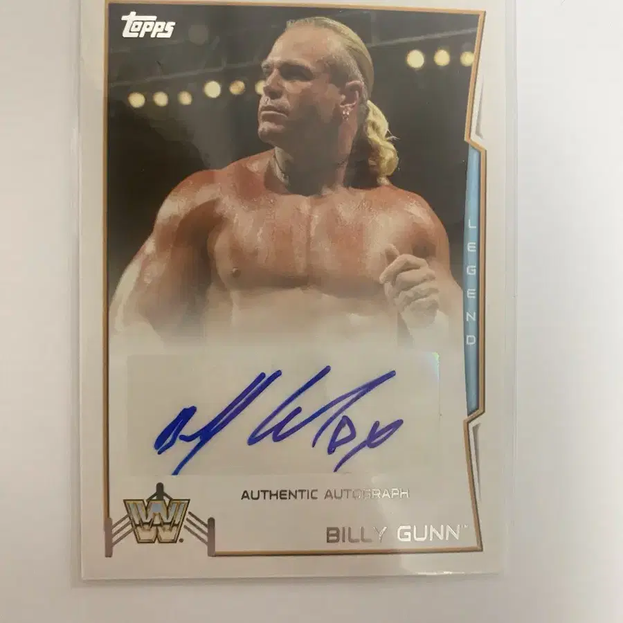 WWE billy gunn relic auto 친필싸인카드