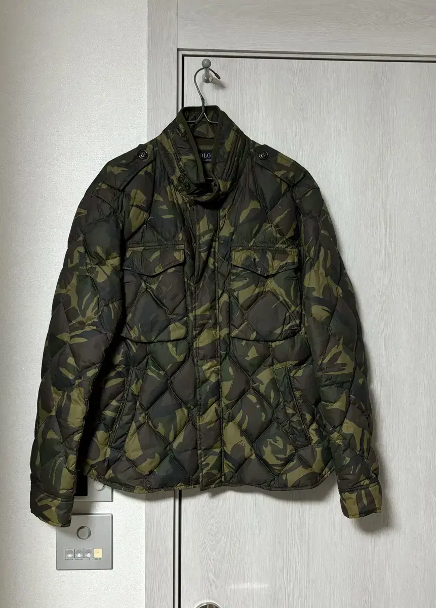 Polo Ralph Lauren Military Khaki Camo Dia Quilted Padding (L)