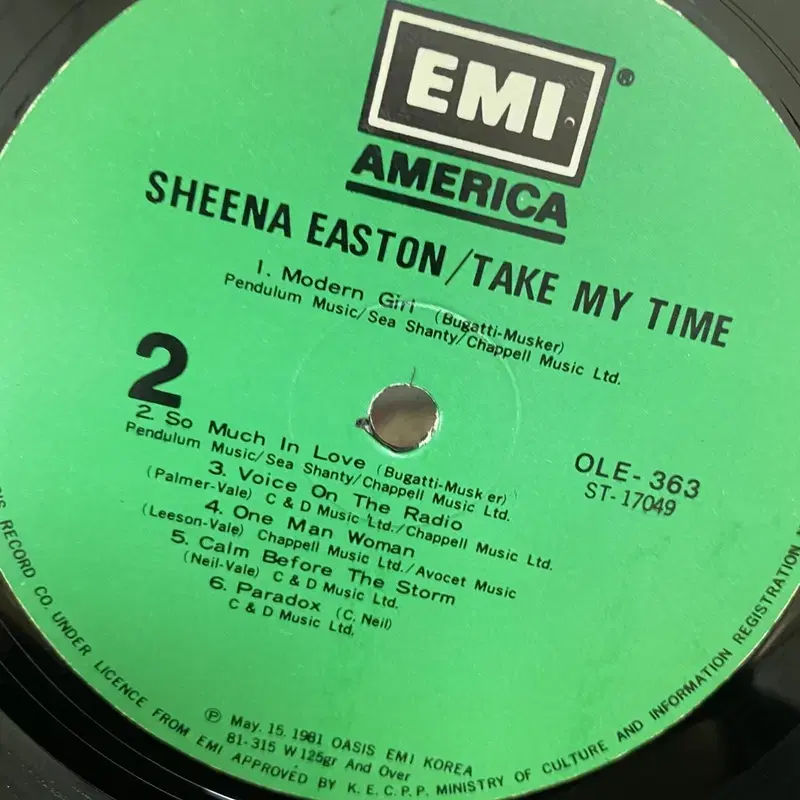 SHEENA EASTON LP / C1804