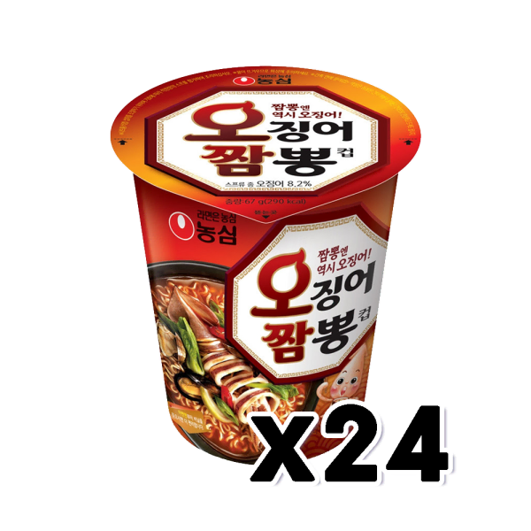 무료배송-오징어짬뽕 24개 농심 컵라면 소컵 67g