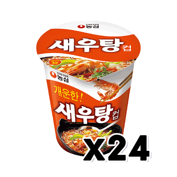 무료배송-새우탕 24개 농심 컵라면 소컵 67g