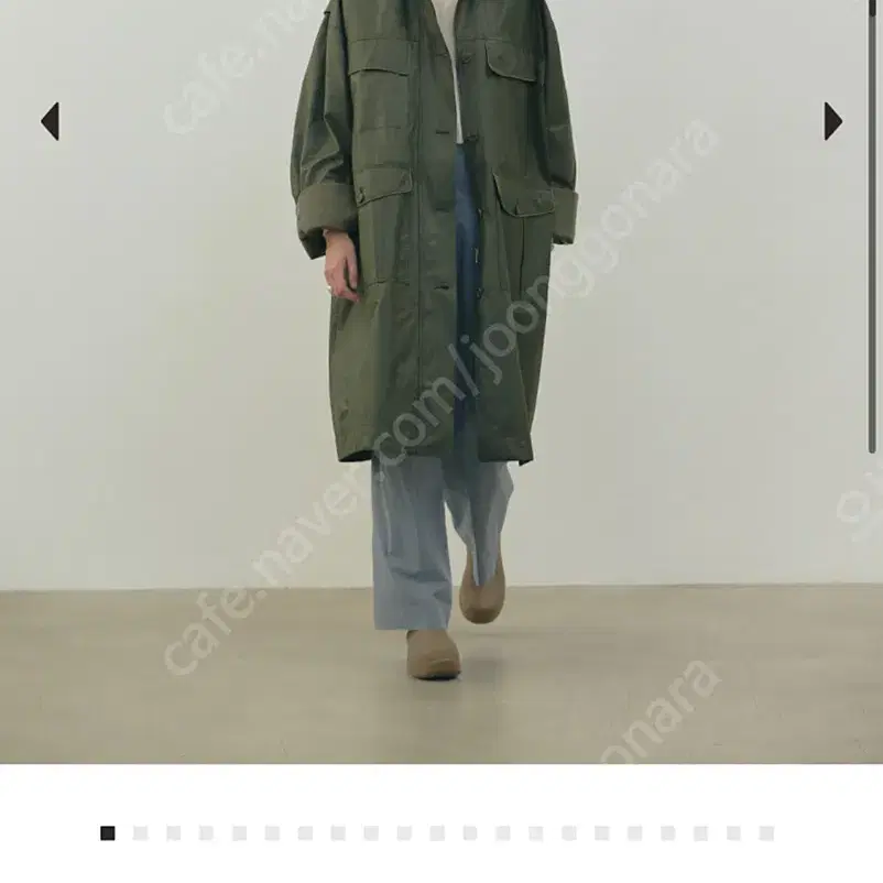 ethos 에토스 waxed cotton trench 트렌치