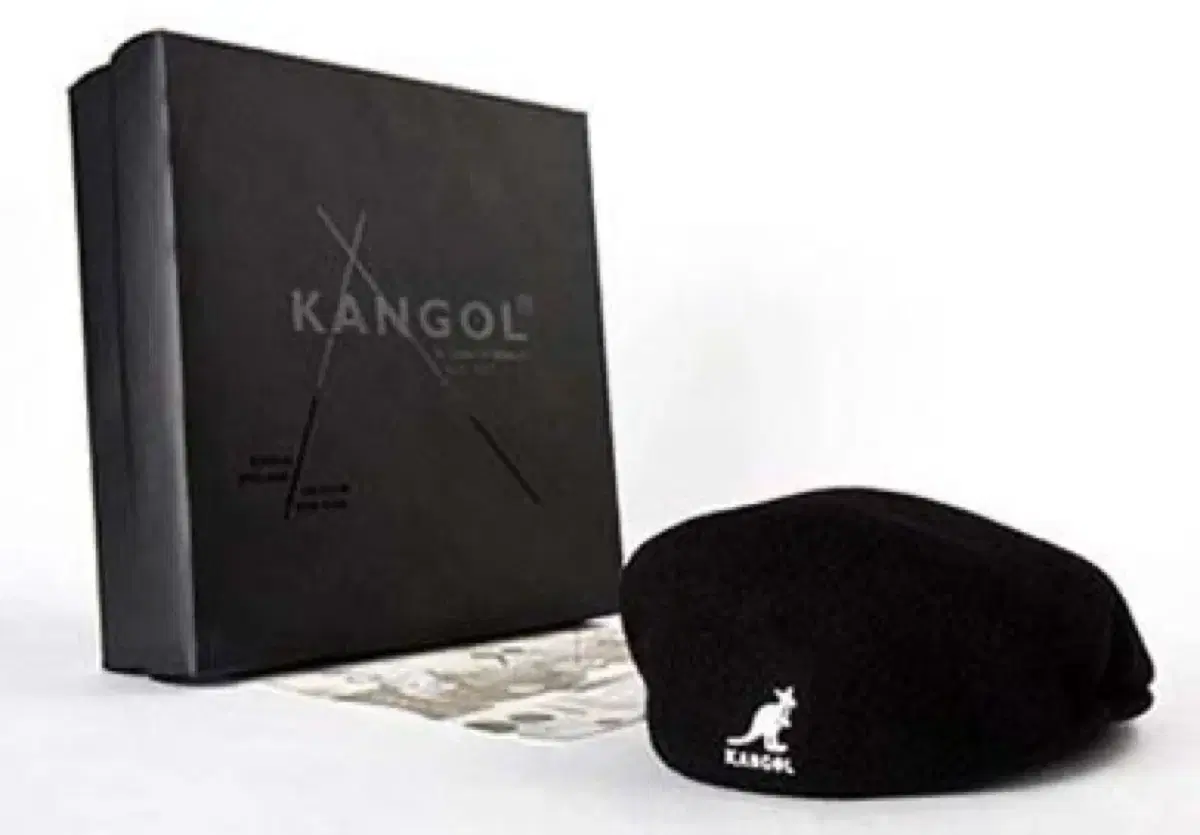 미사용 새상품 블랙 헌팅캡 70주년기념 Kangol 캉골 Wool 504