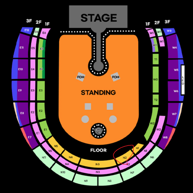 콜드플레이 토요일 좌석 2연석