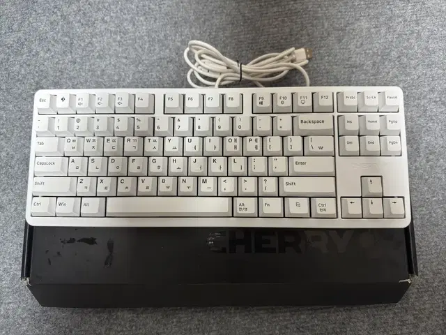 (윤활) 체리 키보드 G80-3000S TKL 화이트 적축