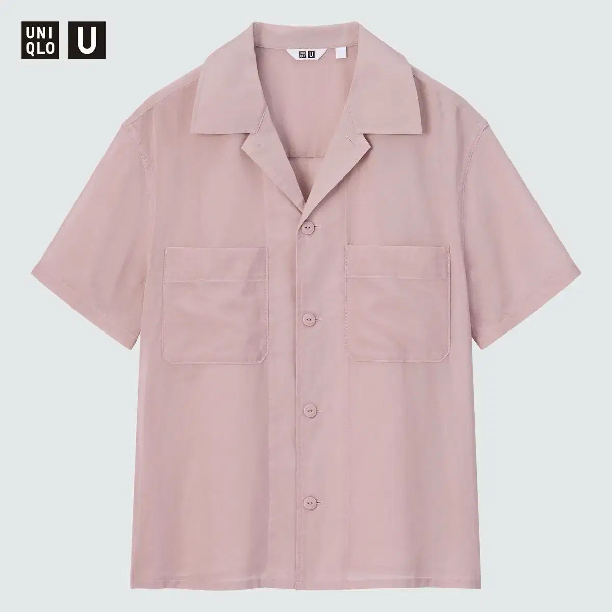 유니클로  U Sheer Short Sleeve Shirt M