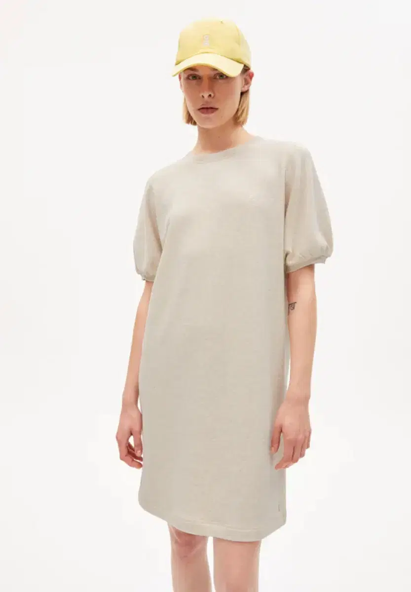 cos puff s  leeve knit dress S