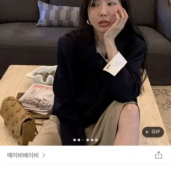 메이비베이비 네이비 자켓