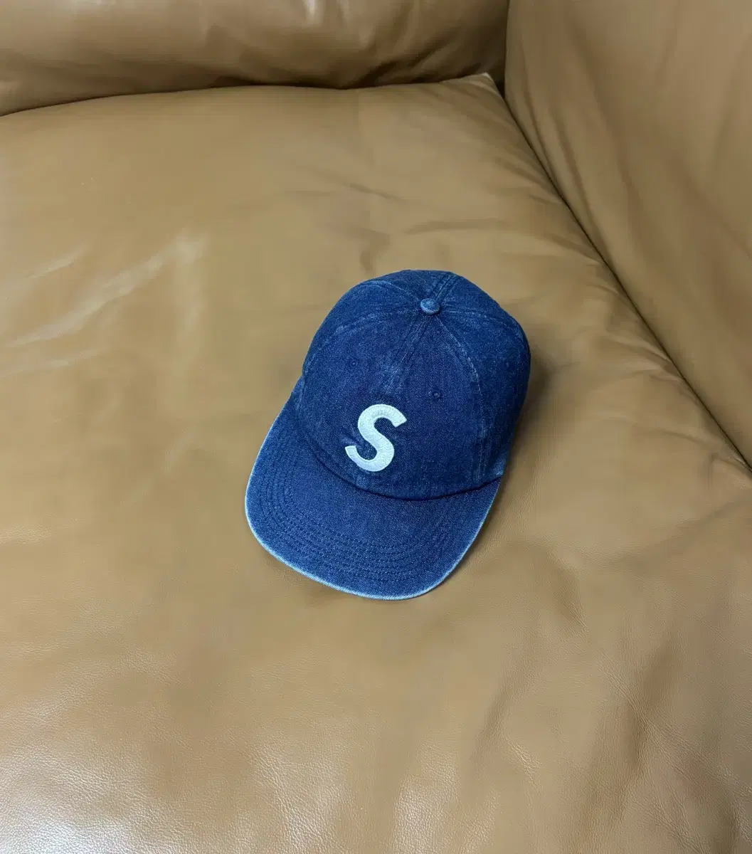 Supreme 슈프림 S로고 6패널 볼캡 모자 (Washed Denim)