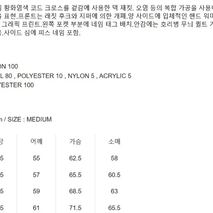 [M] 네이버후드 23aw 덱자켓 블랙