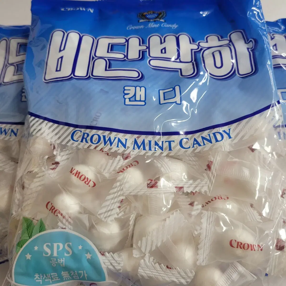 크라운제과박하캔디 400g