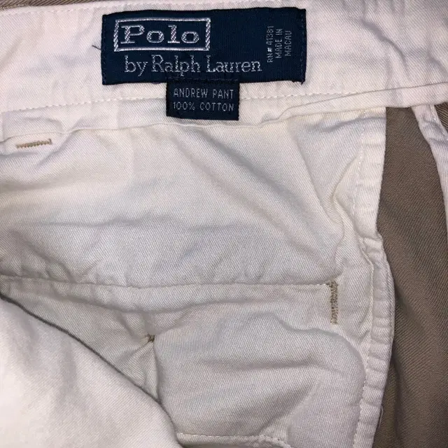 Polo by Ralph Lauren 베이지 앤드류 치노 팬츠 (W32)