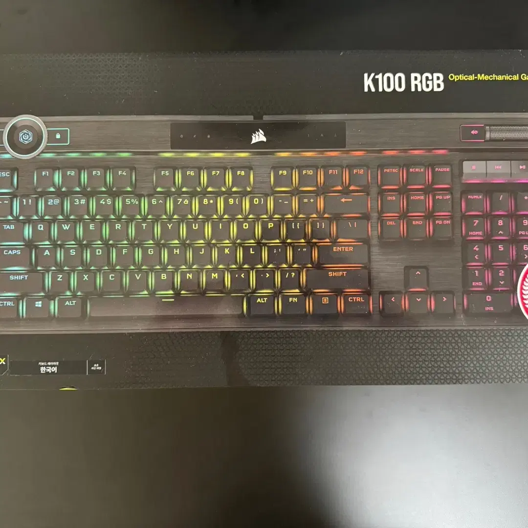 커세어 100 RGB  OPX 광적축 키보드 팝니다