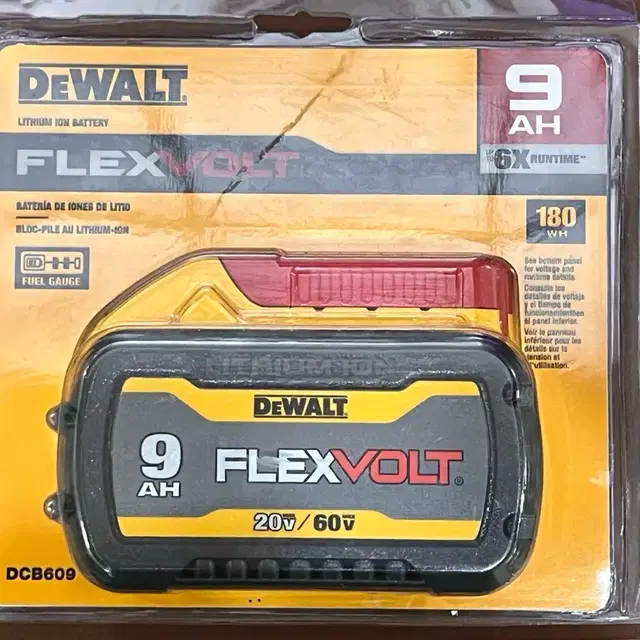 디월트 DeWALT 배터리 60v DCB609 미개봉 새상품