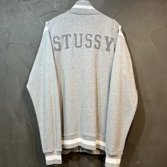 [M] STUSSY 스투시 스웻 버튼 자켓