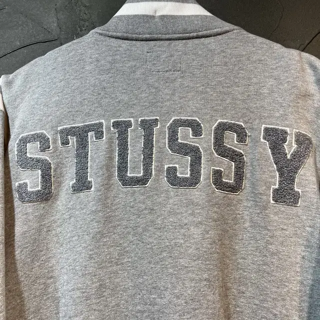 [M] STUSSY 스투시 스웻 버튼 자켓