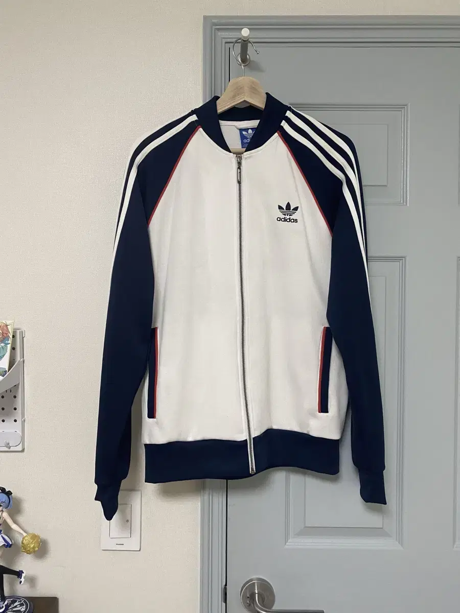 Adidas Navy White Track Top Jersey Firebird 105