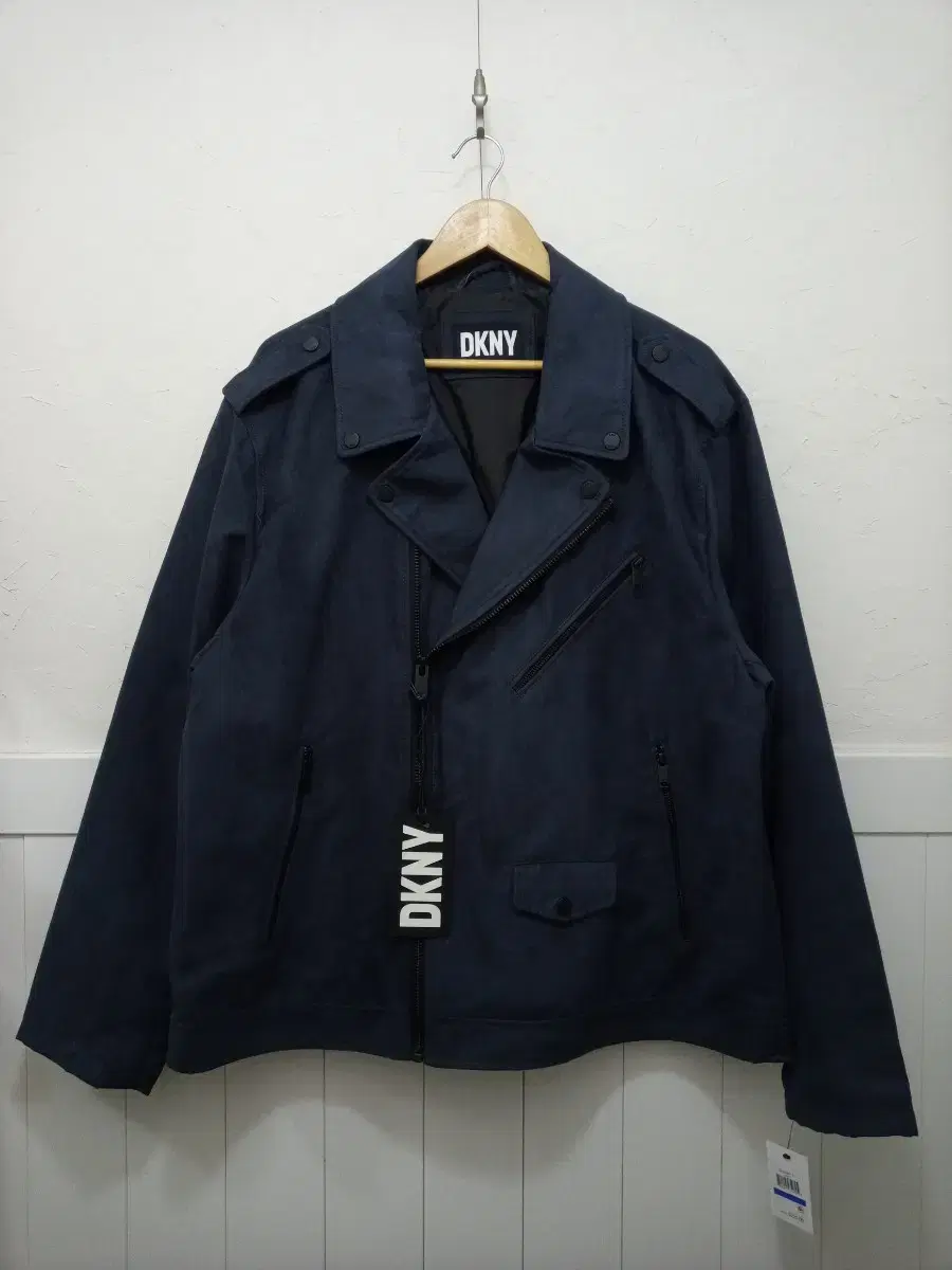 DKNY 라이더 자켓 네이비 XL