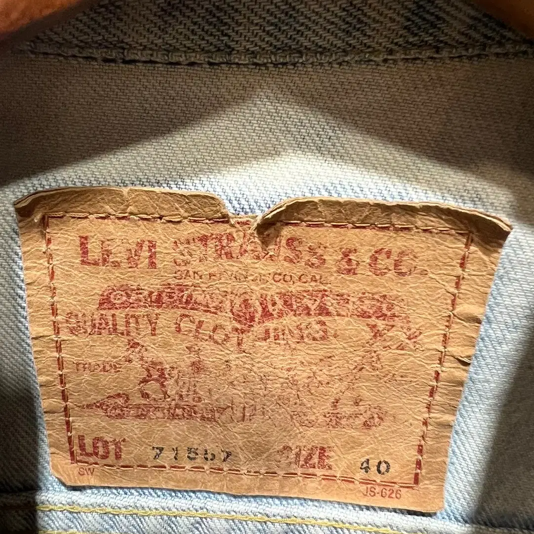 LEVI'S JAPAN  데님 트러커 청자켓