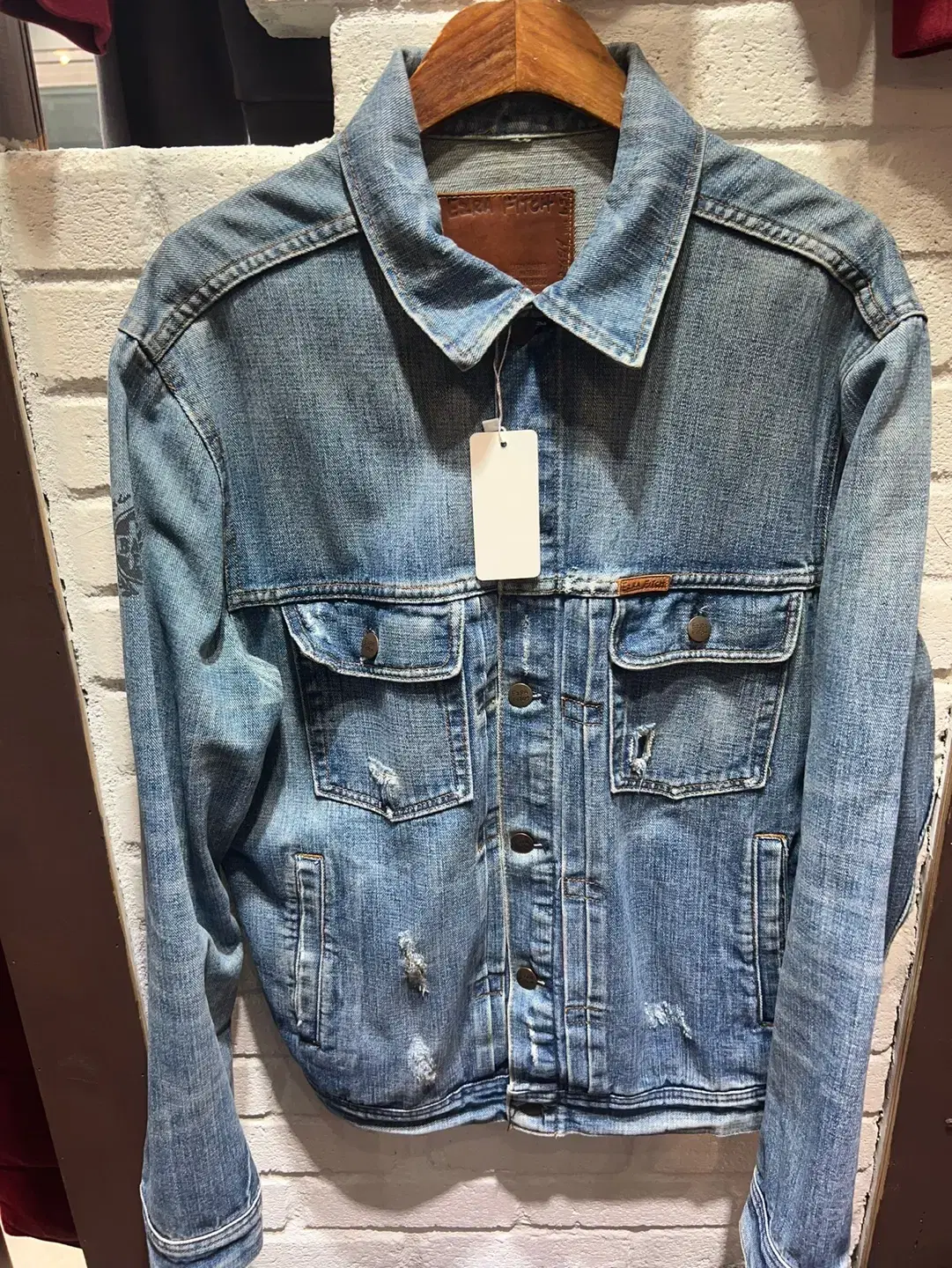 [TAFFO] Ezra Peach Denim Trucker Jeans Jacket