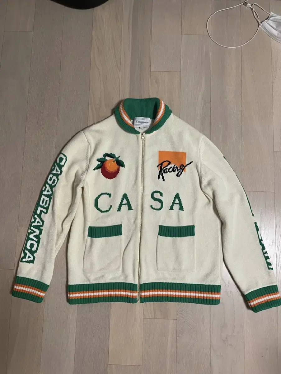 [L] Casablanca Knit Zip-Up