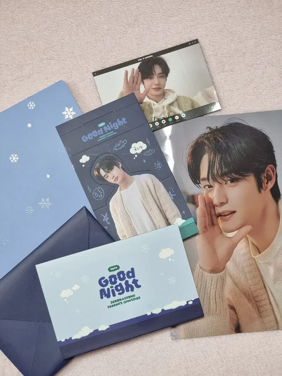 Bulk) Zerobaseone 2024 season's greetings Diary Voice Card kim jiwoong Components