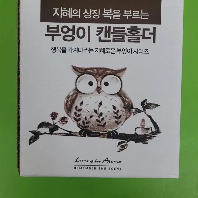 부엉이 캔들 홀더