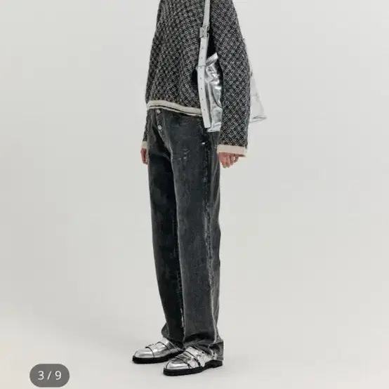 eenk 잉크 xoue check jaquard knit pullover