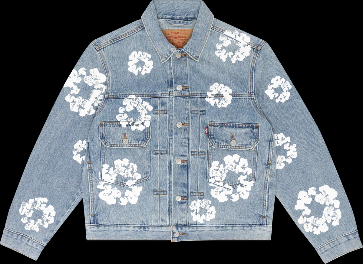 [New] Denim Tears Levi's Jacket XXL Light Blue type2