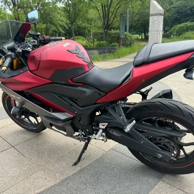 야마하 yzf r3 19년 풀튜닝 레드와인 팝니다