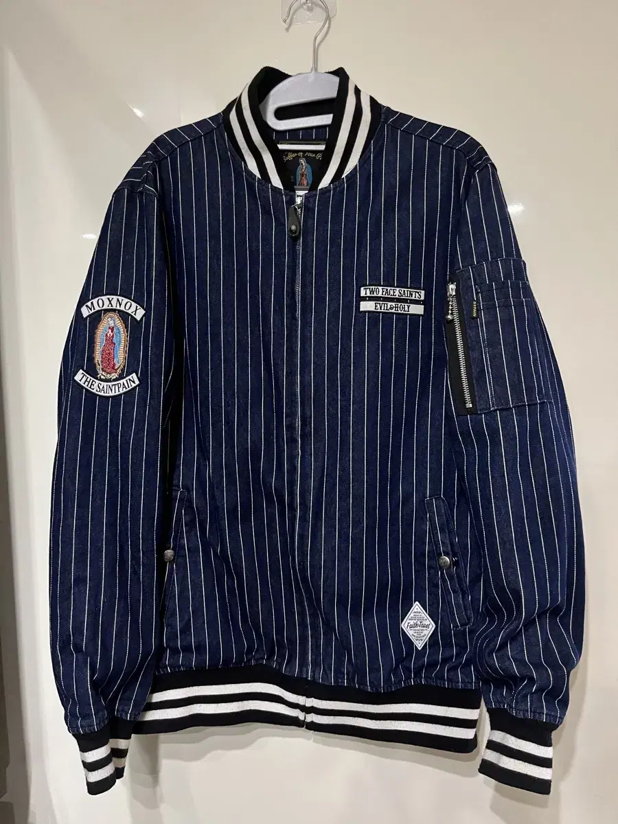 (M)Saintpaul Denim Striped Jumper