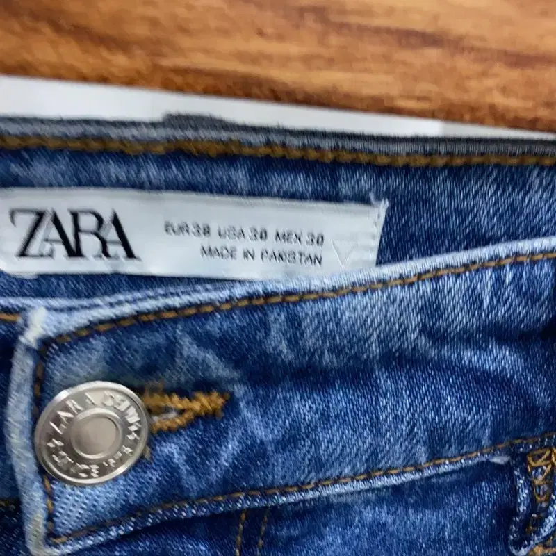 자라 ZARA 워싱 스판 데님 청바지 30인치 S03526