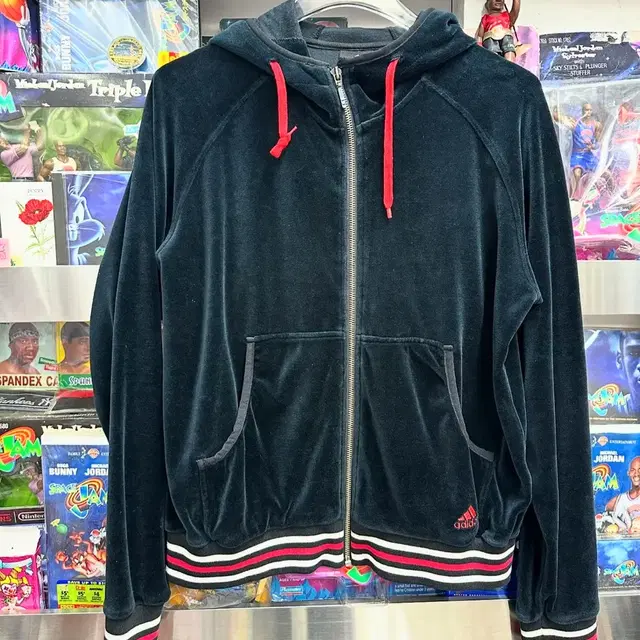 90s 아디다스 adidas vtg velvet hooded jk