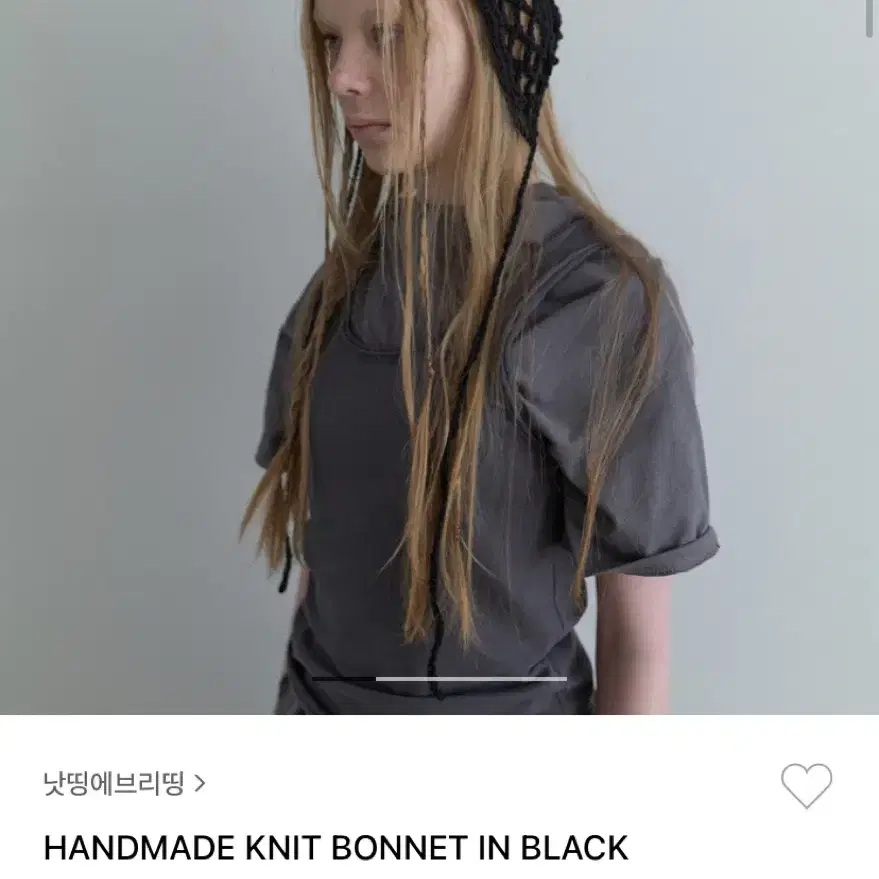 낫띵에브리띵 knit bonnet black