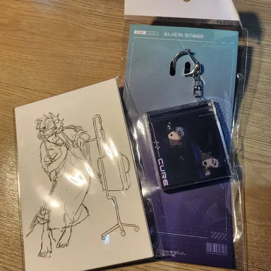 NFC cd 키링 1개+엽서세트