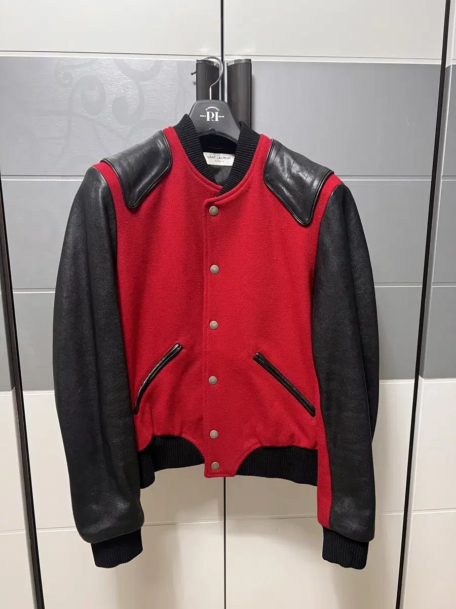 Saint Laurent Heaven Varsity Jacket 48