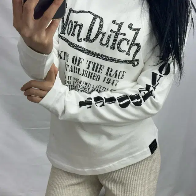 Vondutch 본더치 빅로고 화이트 국내유일 롱슬리브(M)