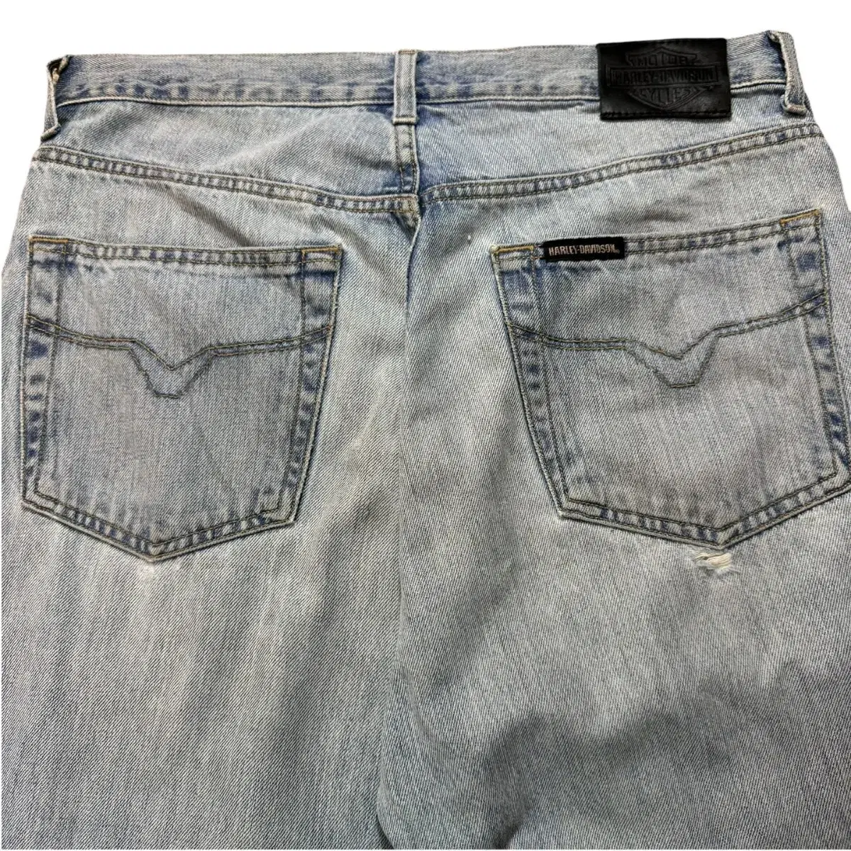 Harley-Davidson Distressed Denim Pants