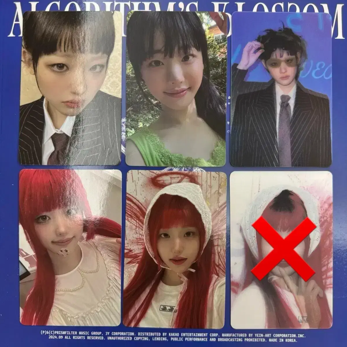 QWER Algorithms Blossom ヒナ トレカ ヨントン QWER Algorithm Blossom hina nyangnyangnyang Album Photocard ID