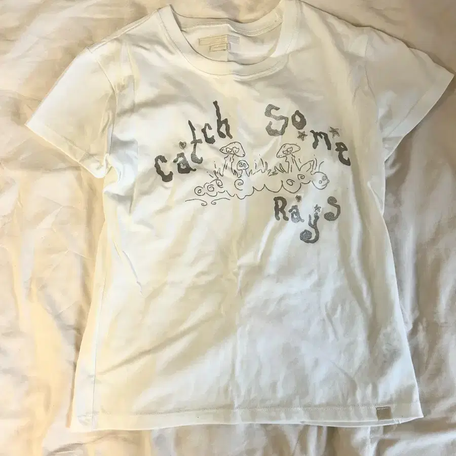 타입서비스 Catch Embroidery T-Shirt  White