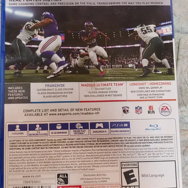 [중고] PS4 북미 madden19