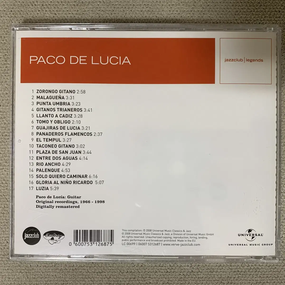 [CD] Paco De Lucia - Flamenco Virtuoso