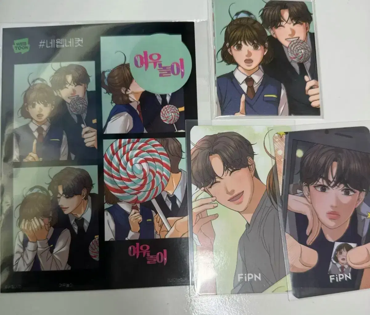 네웹네컷 네이버웹툰 여우놀이 권민우 photocard bulk