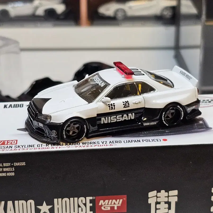 미니지티 카이도 1:64 R34 폴리스