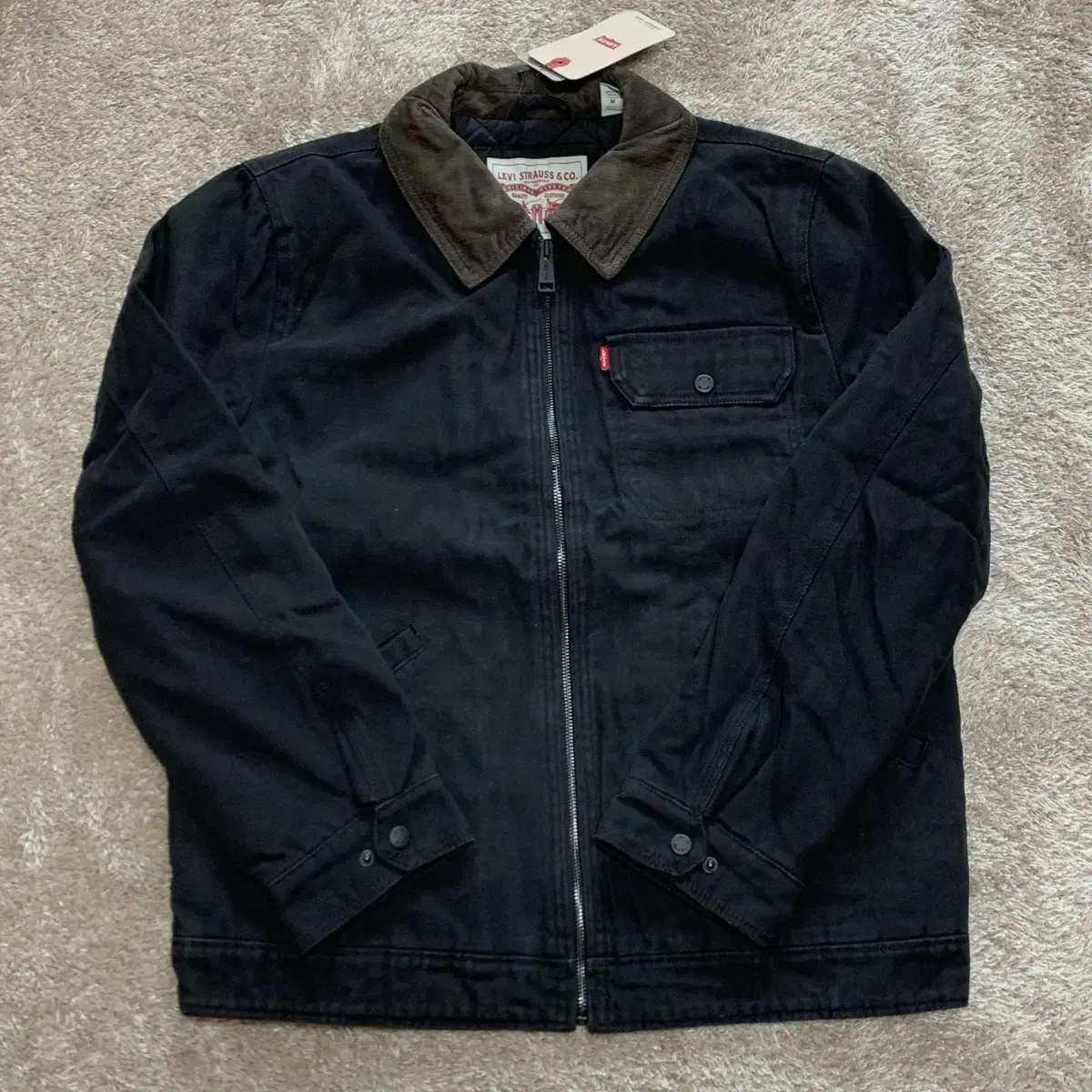 Levi's Cotton Canvas Work Jacket Black M