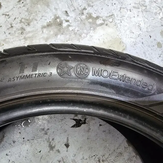 245/45R18 벤츠, BMW 순정 런플랫타이어 4본